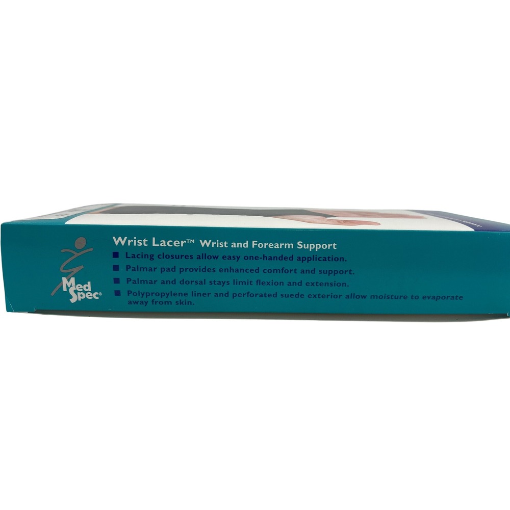 Med Spec Wrist Lacer II 10.5" Black XL Right Hand Wrist Forearm Support 223366 - Picture 4 of 5